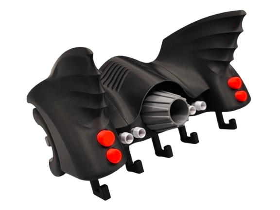 Armored Hero Car Key Holder – 3D Printed Wall Mount with 5 Hooks