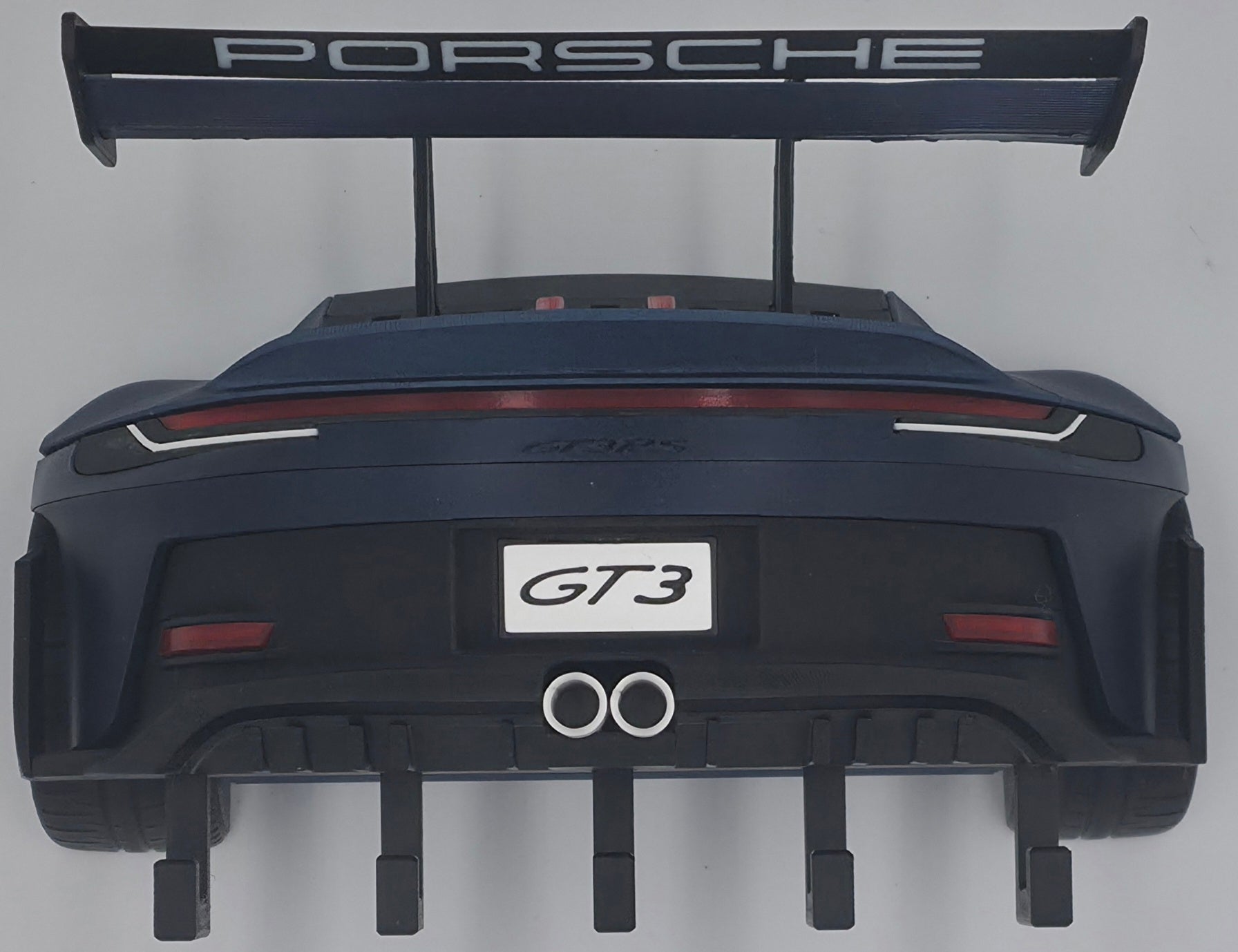 Racing GT Sports Car Key Holder – 3D Printed Wall Mount with 5 Hooks