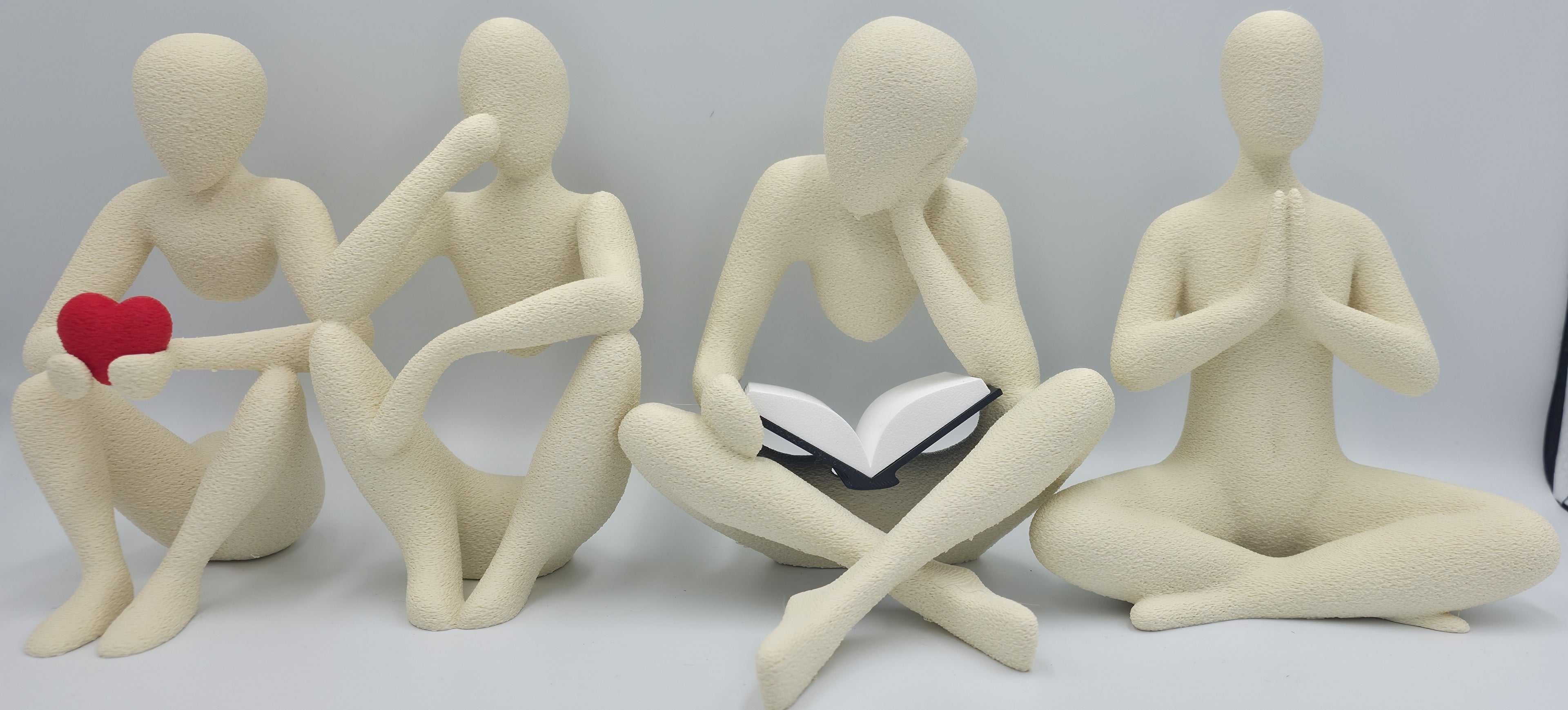 Yoga & Mindfulness Figure Set – 3D Printed