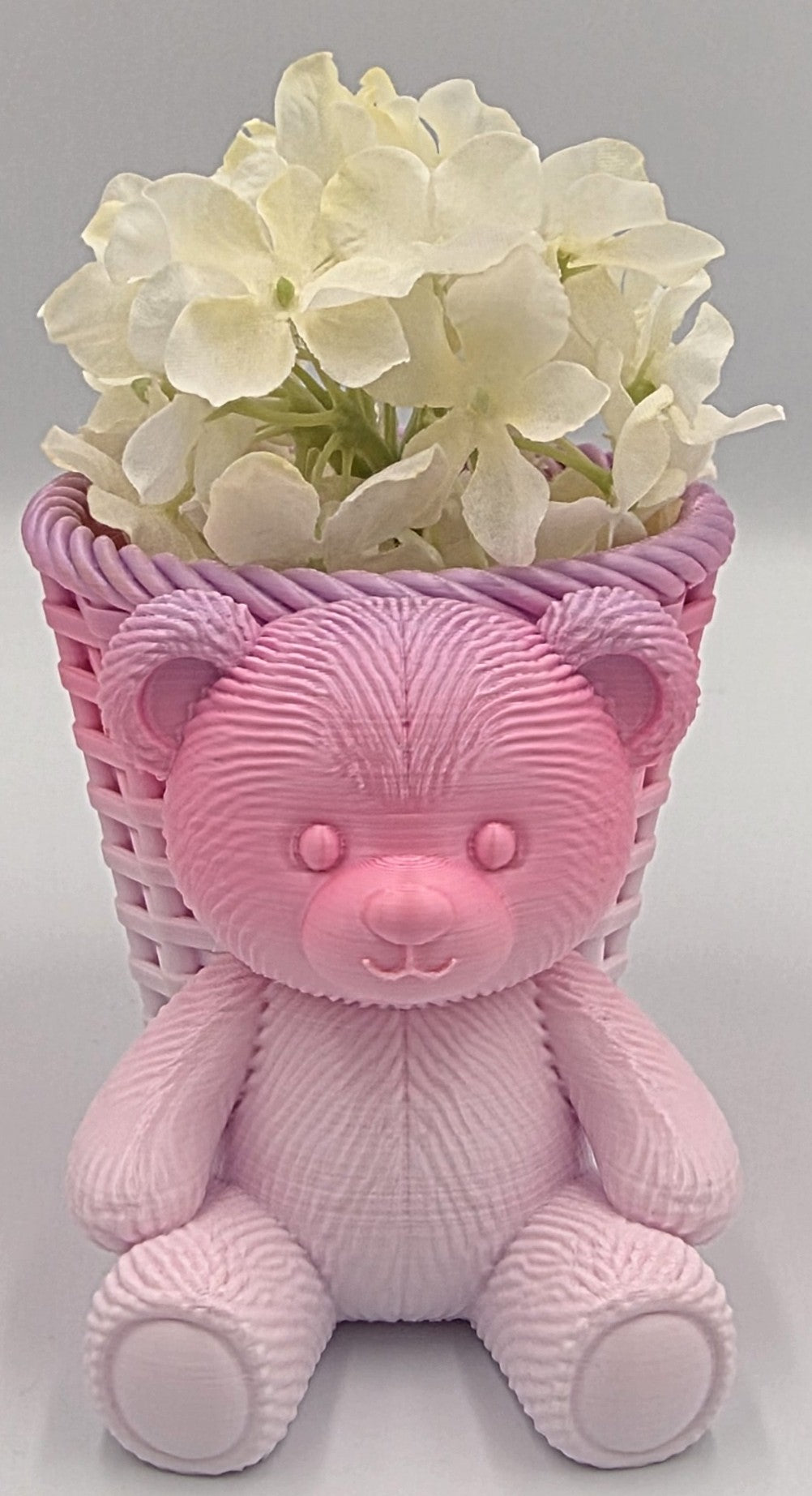 Teddy Bear Planter - Pink