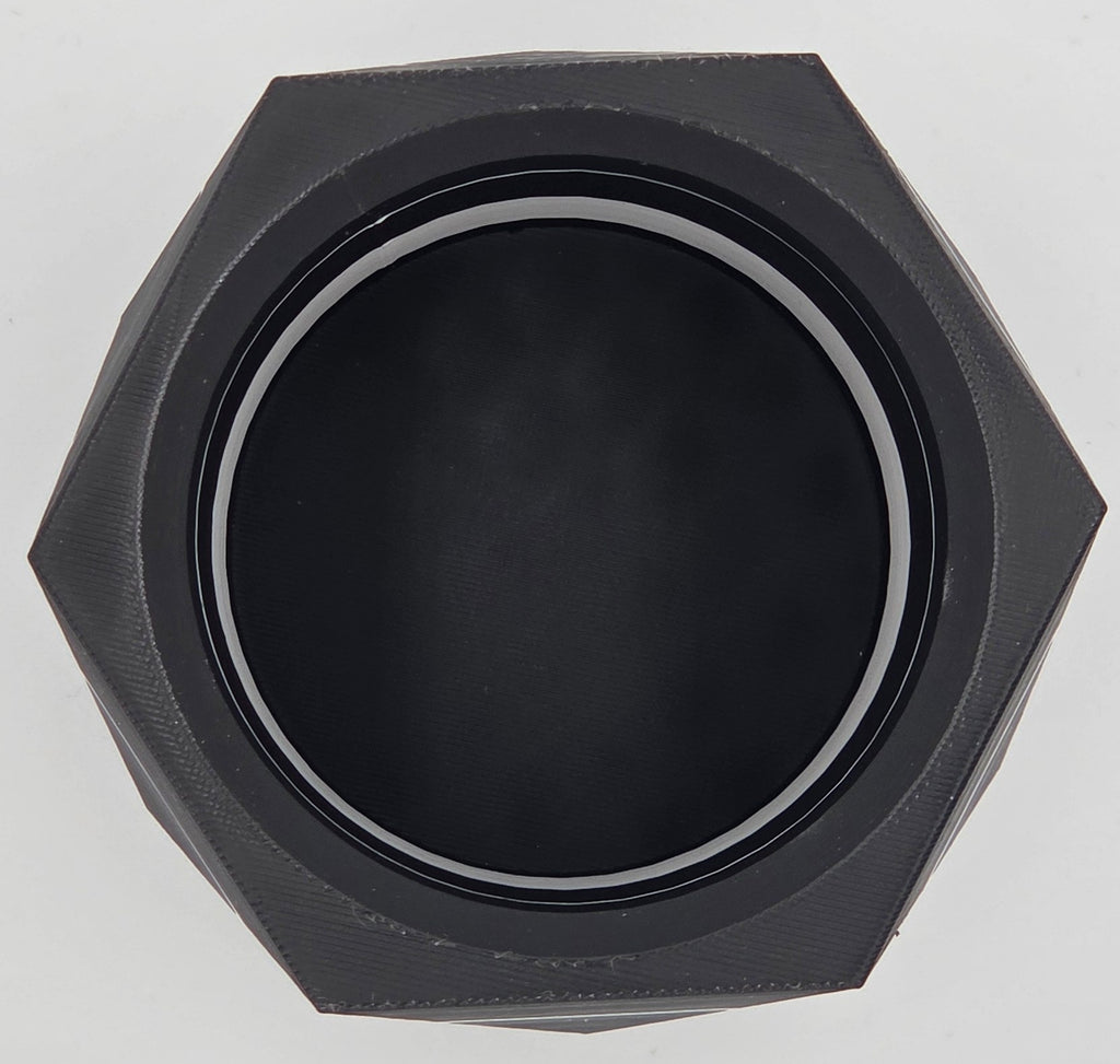 Geometric Hexagon Planter - Black & White