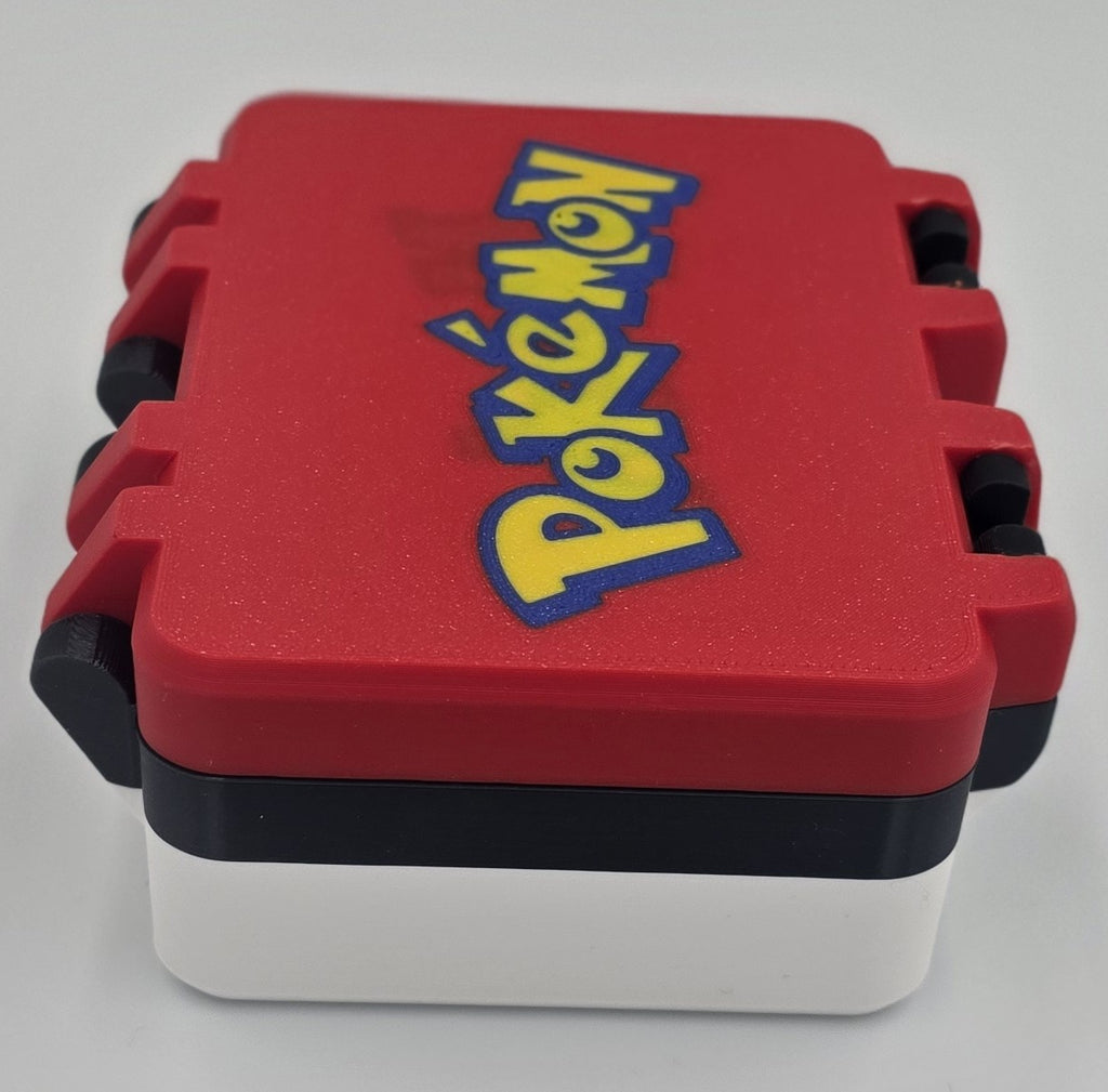 Personalized Name Pokemon Storage Case – Custom Kids Card & Treasure Box with Latches