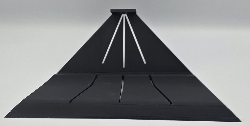 6" K-Style Gutter Miter Template – Cutting & Marking Guide Jig for Seamless Aluminum Gutters