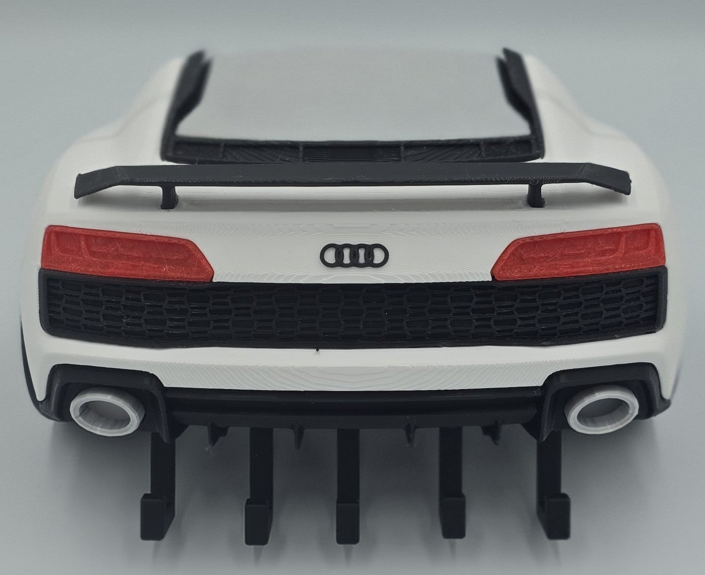 Audi R8 GT Rear-End Key Holder | Wall-Mounted Car Key Organizer | 3D Printed Automotive Decor with 5 Hooks