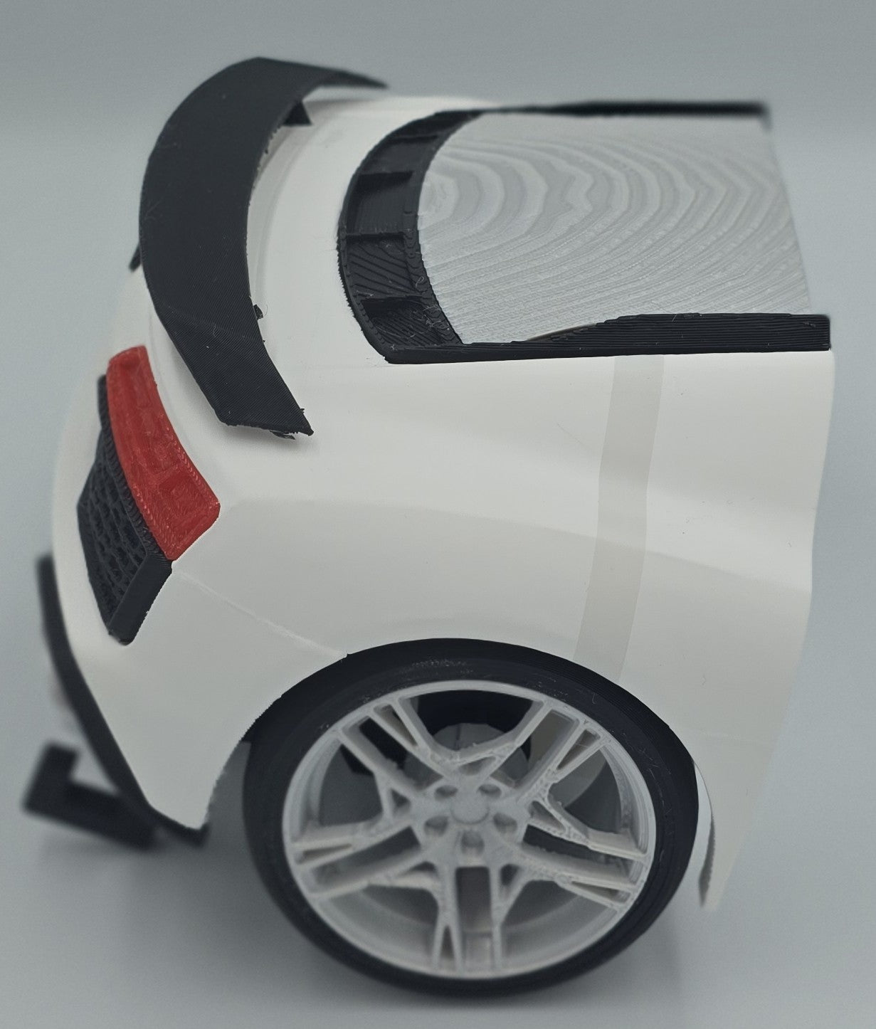 Audi R8 GT Rear-End Key Holder | Wall-Mounted Car Key Organizer | 3D Printed Automotive Decor with 5 Hooks