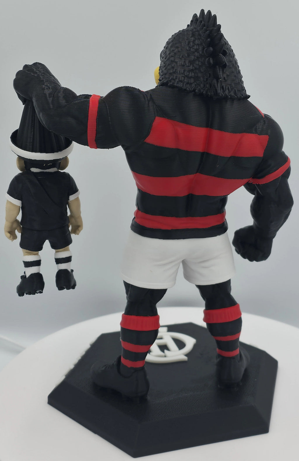 Muscular Bird Mascot Soccer Figurine – 3D Print