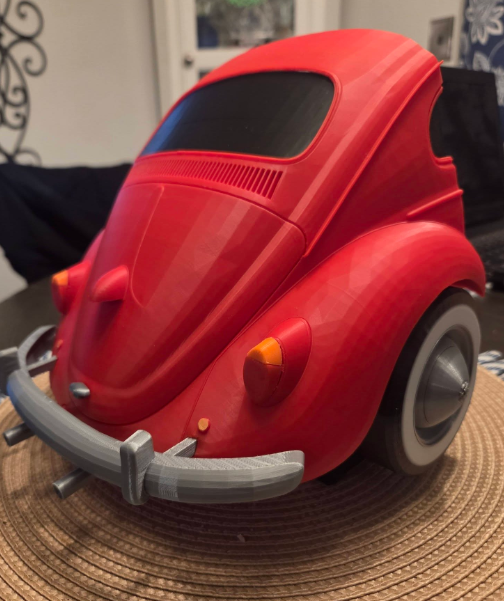 3D Printed VW Beetle Desk Organizer - Retro Classic Car Tool Holder & Cable Management | Unique Gift for Car Lovers