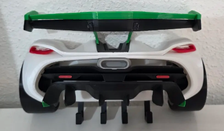 Koenigsegg Jesko Rear Wall Key Holder – Hypercar Key Rack for Home, Garage, Office & Supercar Enthusiasts