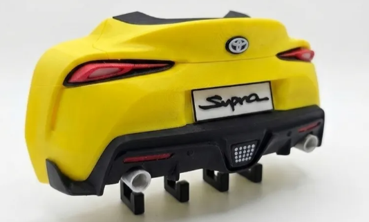 Toyota Supra Inspired Wall-Mounted Key Holder – Sports Car Key Rack for Home, Garage & Automotive Enthusiasts