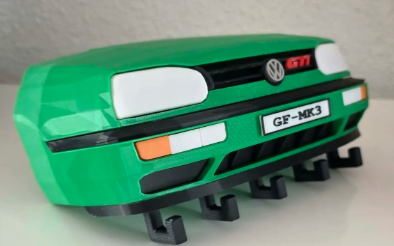 VW Golf GTI MK3 Front-End Wall Key Holder – Classic Hot Hatch Key Rack for Home, Garage & Volkswagen Enthusiasts