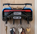 Bugatti Chiron Inspired Wall-Mounted Key Holder – Luxury Hypercar Key Rack for Home, Garage, Office & Car Enthusiasts