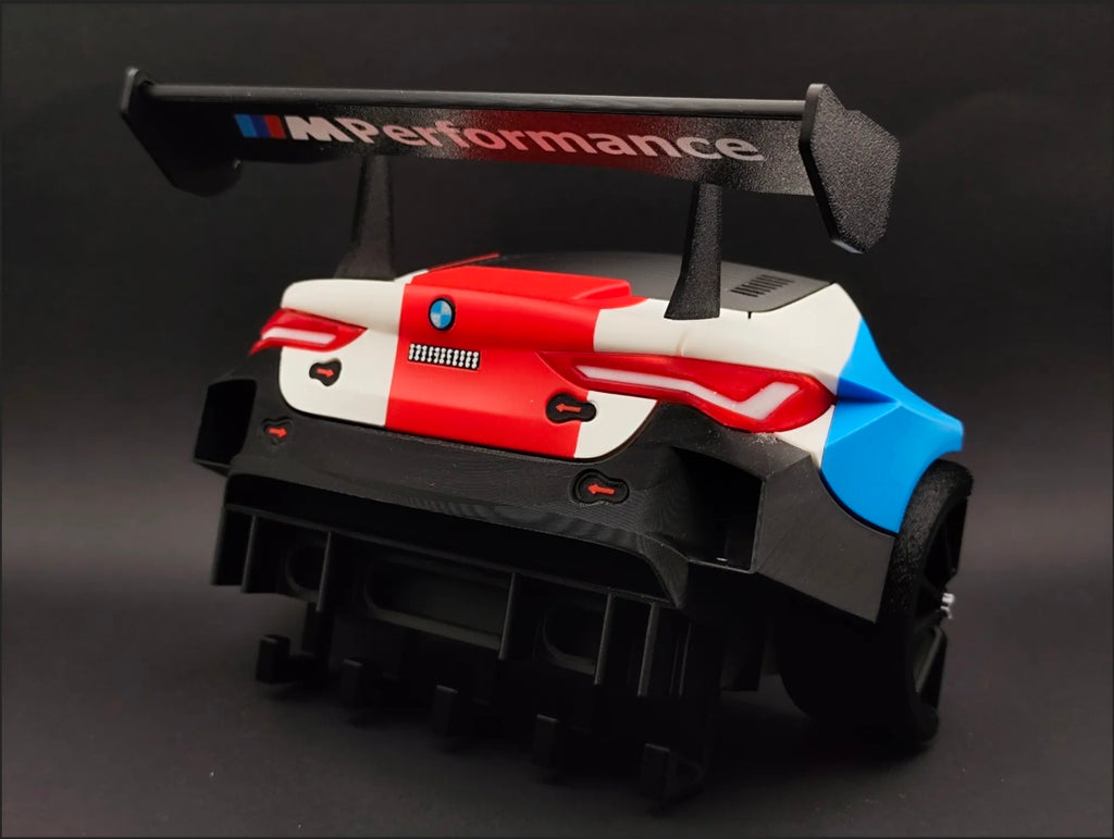 Motorsport Inspired Wall Key Holder – 5 Hook Racing Style Key Rack for Entryway, Garage, Office & Man Cave, Easy Wall Mount Organizer
